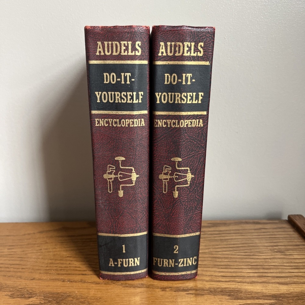 Audels Do-it-yourself Encyclopedia 2 Volume Set - 1960